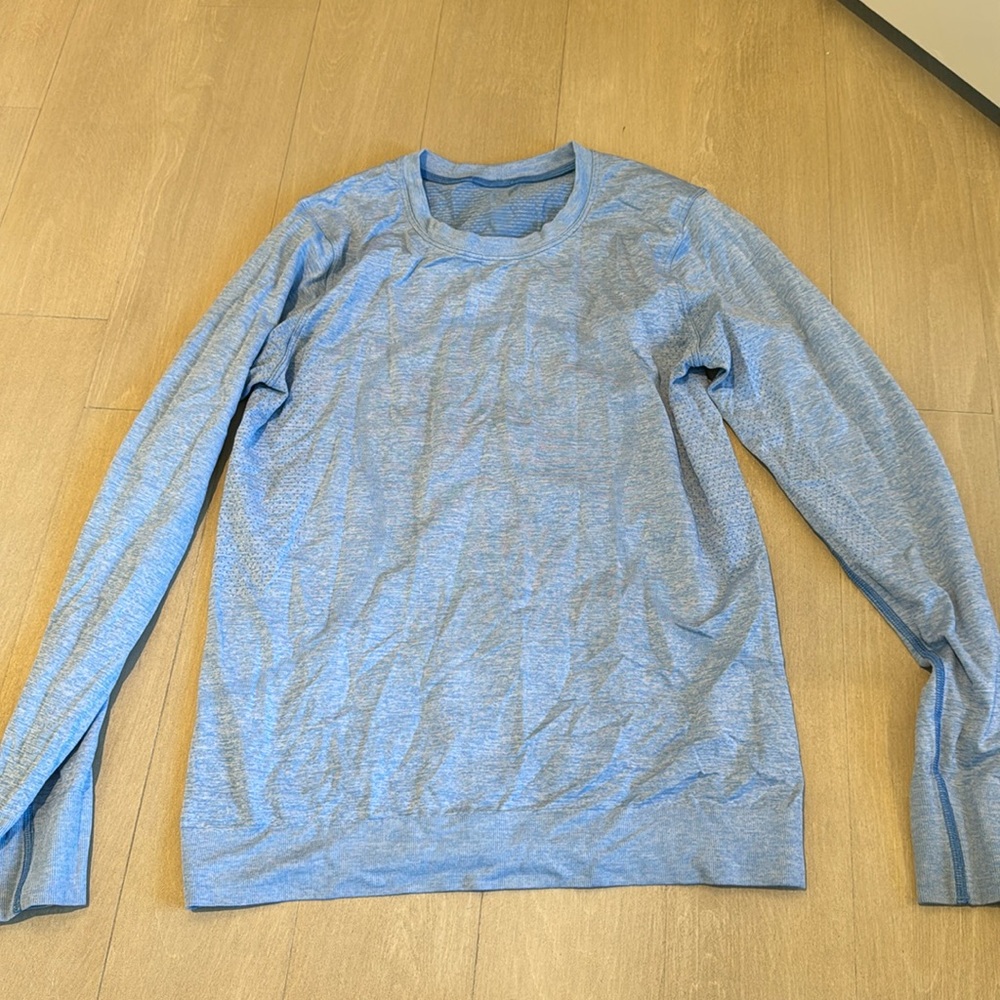 Swiftly Relaxed Long Sleeve BNIL/WHT 4